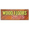 Signmission Safety Sign, 36 in Height, Vinyl, 14 in Length, Wood Floors Sale D-36 Wood Floors Sale
